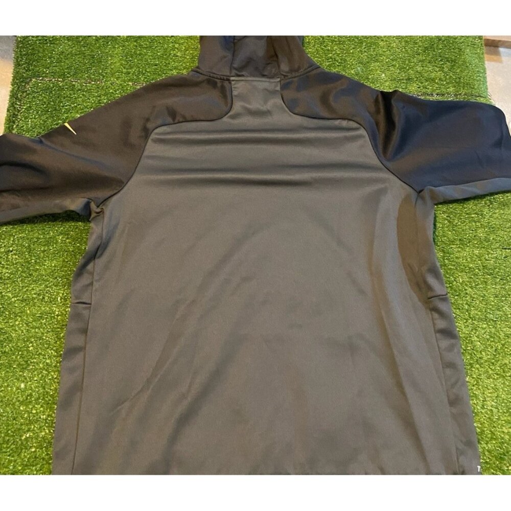 Altanta Falcons hoodie mens large black gray nike therma fit sweatshirt HFL 38 - Picture 9 of 13